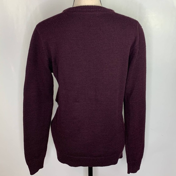 21 Men Purple Snowman Christmas Holiday Long Sleeve Crew Neck Sweater Size S - Picture 7 of 9